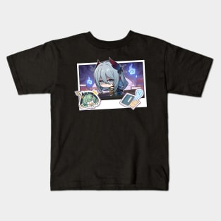 Honkai Star Rail Chibi Hanya Overworked Kids T-Shirt